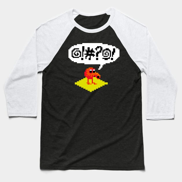 Pixel Q Baseball T-Shirt by RetroPixelWorld
